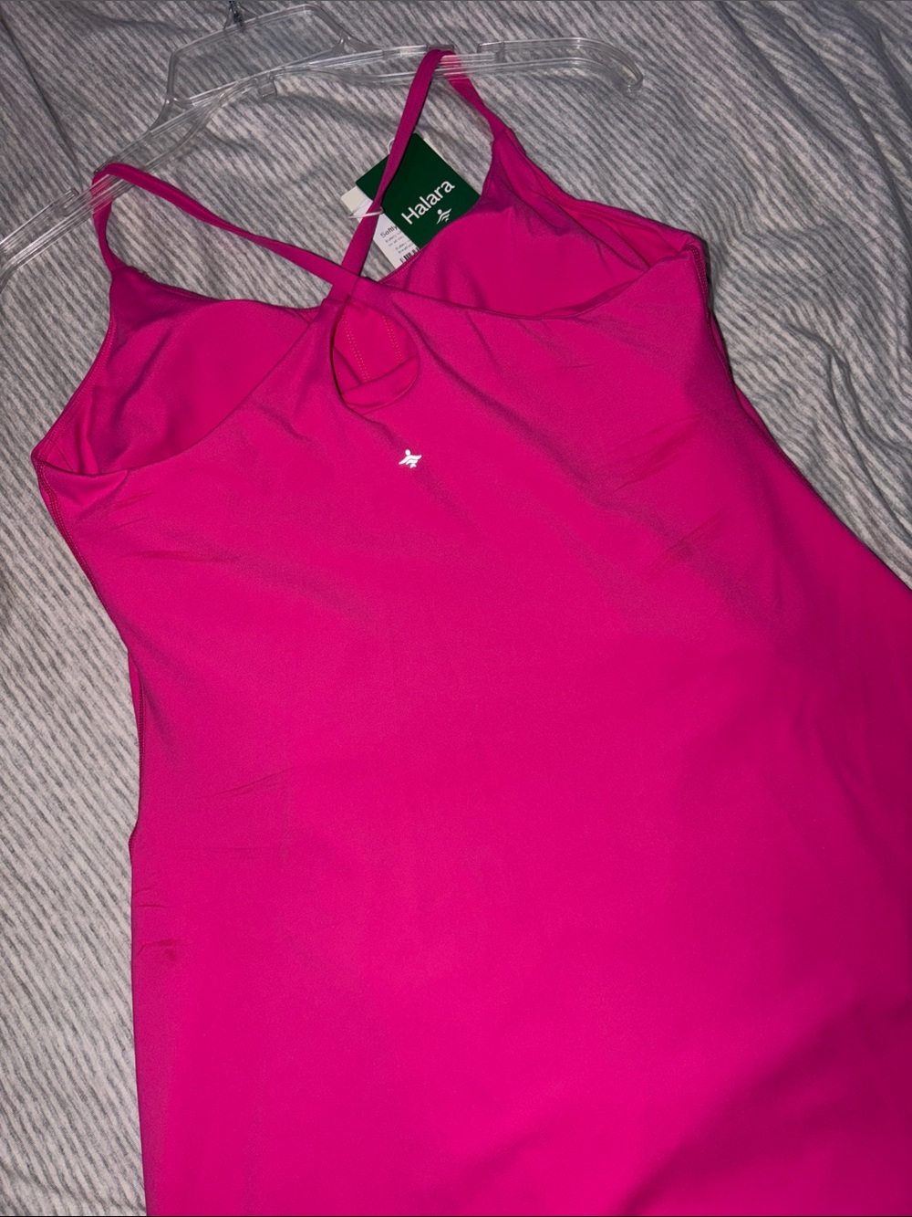 HALARA Hot Pink athletic Dress with Thin Straps - Picture 3 of 3